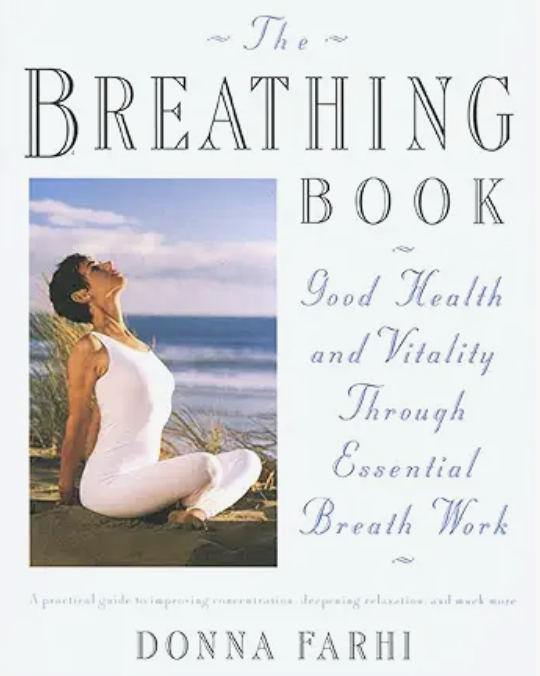 The Breathing Book by Donna Farhi book cover