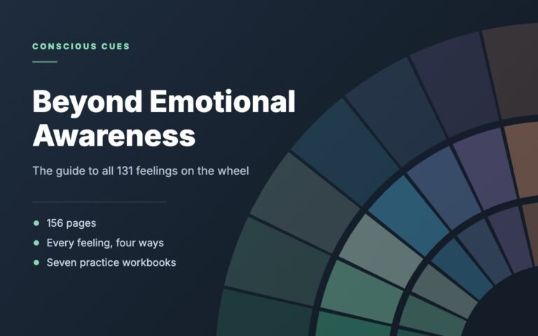 Beyond Emotional Awareness, the guide to all 131 feelings on the wheel