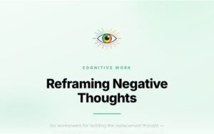 Reframing Negative Thoughts Worksheet
