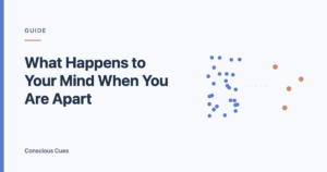 Dense and sparse dot clusters illustrating long distance relationship anxiety when apart