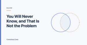 Two overlapping circles showing the limits of proof in relationship anxiety and uncertainty